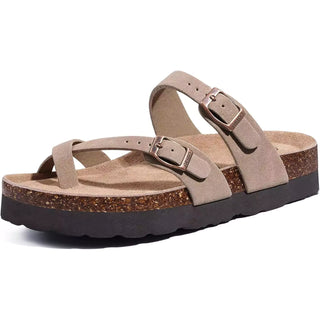 Suede Platform Toe Sandal