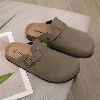imitatieleren clog bruin voor mannen en vrouwen