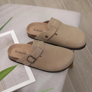 imitatieleren clog bruin voor mannen en vrouwen