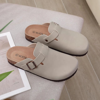 imitatieleren clog grijs voor mannen en vrouwen